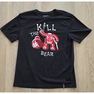 ROKUSTUDIO Kill The Bear Graphic T Shirt Mens Large Black Streetwear